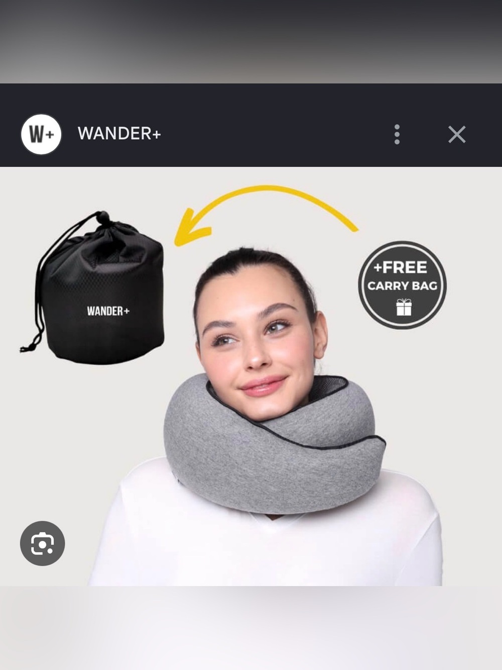 WANDER+ travel neck pillow